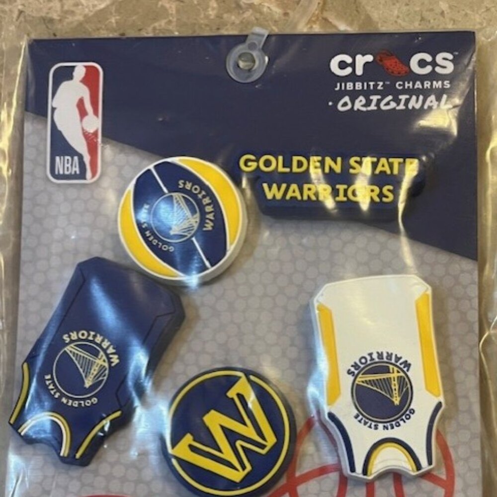 Crocs Golden State Warriers Jibbitz Charms set